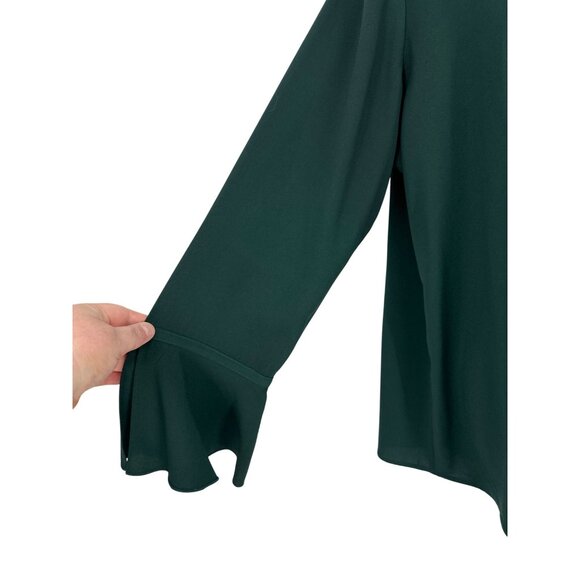 Logo by Lori Goldstein Long Sleeve Ruffle Cuffs Button Closure Blouse Size 18W - Picture 4 of 11